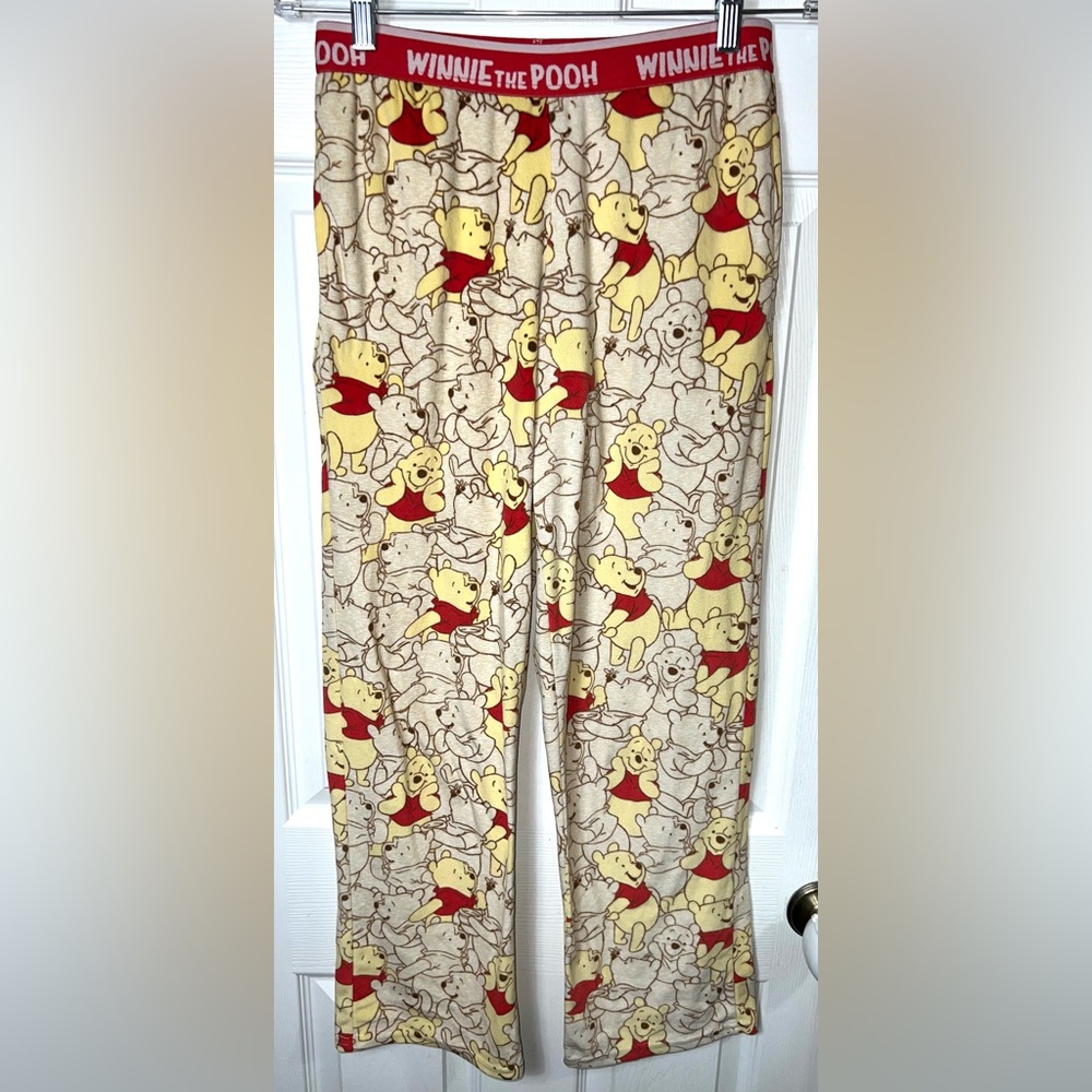 Disney Pooh Bear Sleep Pants Lounge Pants Pajama Pants Fleece Winnie the Pooh XS